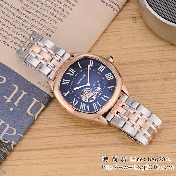CARTIER卡地亞 最新鏤空新品 時尚高端精品男士腕表 WSS3067
